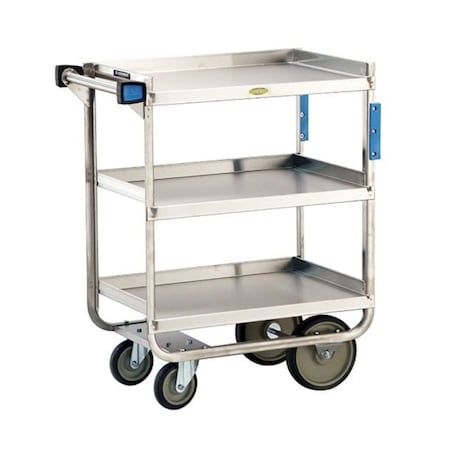 NSF Stainless Steel 3 Shelf Utility Cart; 700 Lb Capacity, 15-1/2