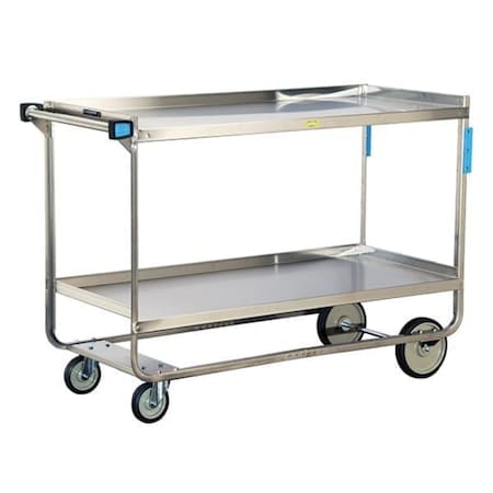 NSF Stainless Steel Utility Cart; 700 Lb Capacity, 2 Shelf, 21