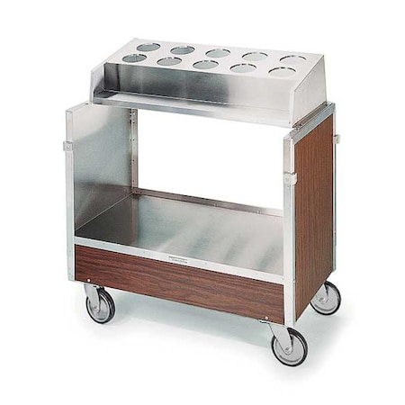 Stainless Steel w/Laminate Tray N Silver Cart;(120) 16