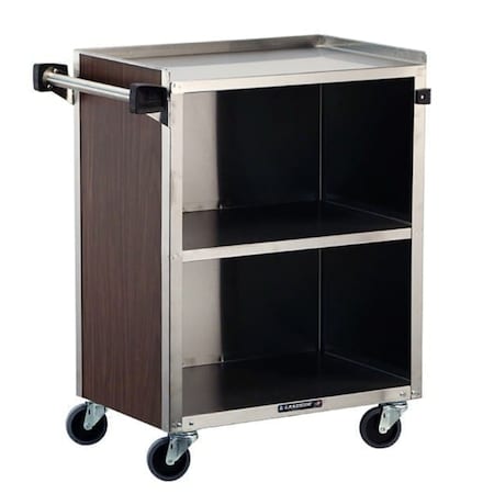 Stainless Steel Enclosed Bussing Cart, 3 Shelf, 300 lb Capacity MPN:610