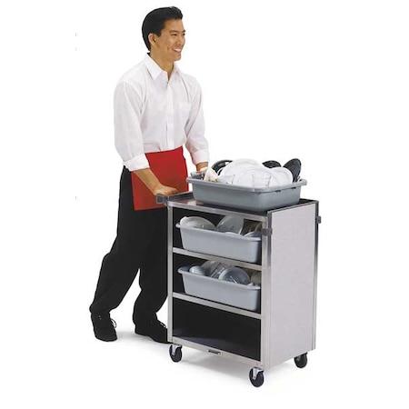 Enclosed Bussing Cart, 4 Shelf - 16