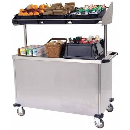 Breakfast Cart, Stainless Steel, 54-3/4
