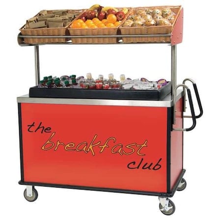 Breakfast Cart, 54-3/4x67x28-1/2 In MPN:668RD