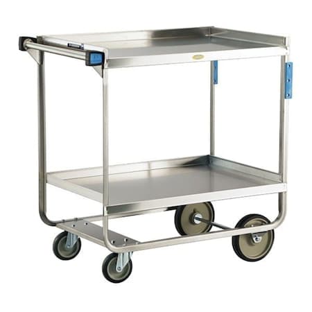 Stainless Steel Utility Cart; 700 Lb Capacity, 2 Shelf, 21