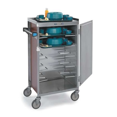 Laminate Exterior Enclosed Late Tray Delivery Cart MPN:854