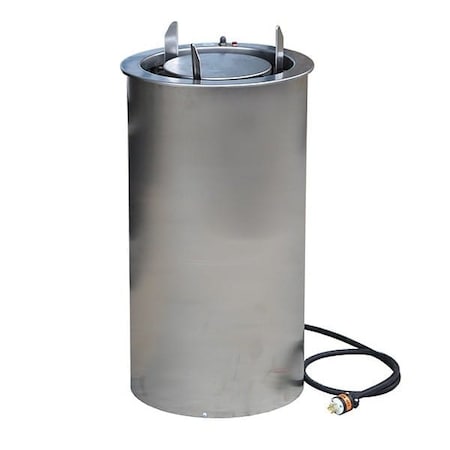 Adjustable Heated Drop-In Plate Dispenser-Fits 8-3/4