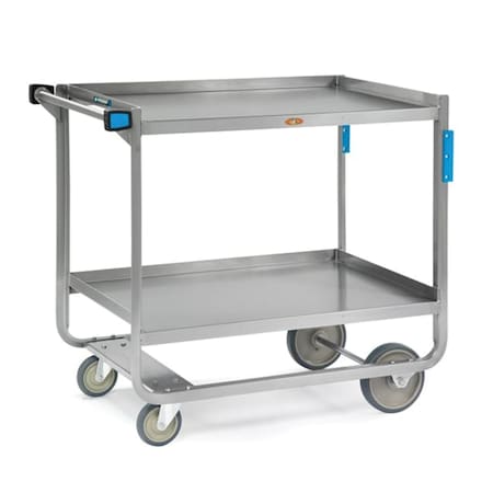 Stainless Steel Utility Cart; 1, 000 Lb Capacity, 2 Shelf, 18