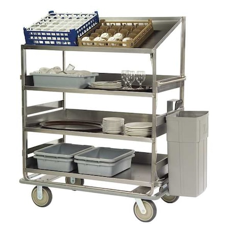 Glass Rack/Dish Sorting Cart; 3 Flat, 1 Angled 28