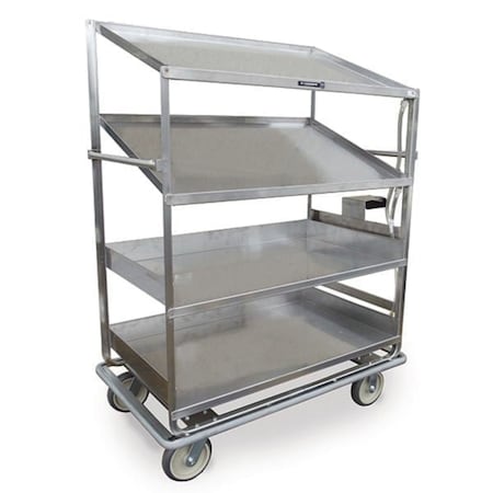 Glass Rack/Dish Sorting Cart; 2 Flat, 2 Angled 28