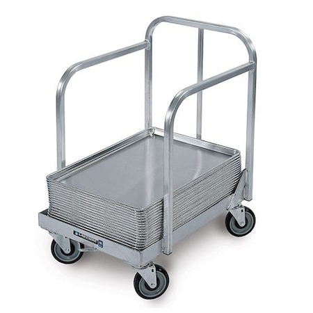 Aluminum Bun Pan Dolly-Angle Frame w/Sides and Handle, 500 lb Capacity MPN:631