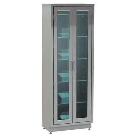 Supply Storage Cabinet, Stainless Steel, 84 in H, 36 in W MPN:3018
