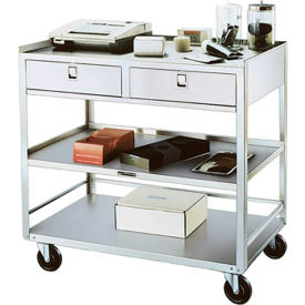 Lakeside® 474 Stainless Steel Equipment Stand 3 Shelves 2 Drawers 500 lbs Capacity 474