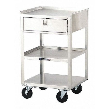 Stainless Steel Equipment Stand, 1 Drawer, 3 Shelves-500 lb Capacity MPN:466