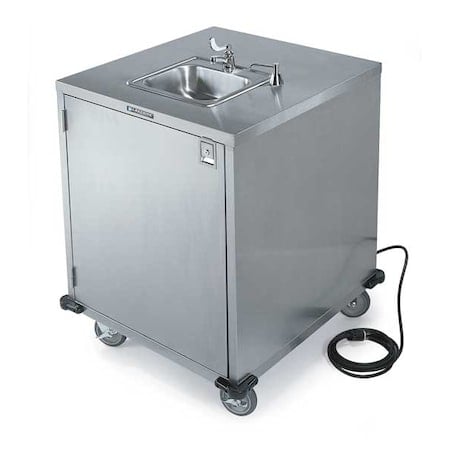 Mobile Hand Wash Station, Stainless, 35