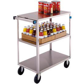 Lakeside® Steel Utility Cart w/3 Flush Shelves 500 lb. Capacity 35