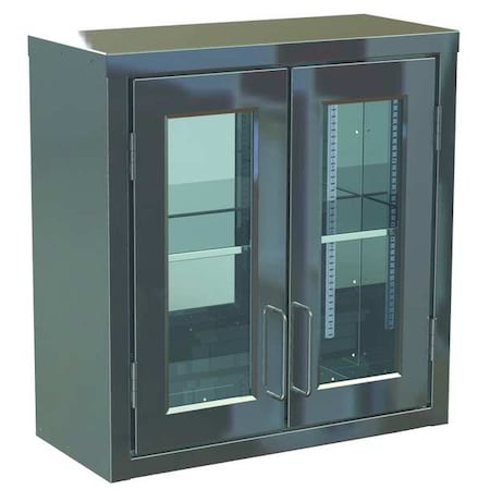 Stainless Steel Storage Cabinet w/Shelf, 27