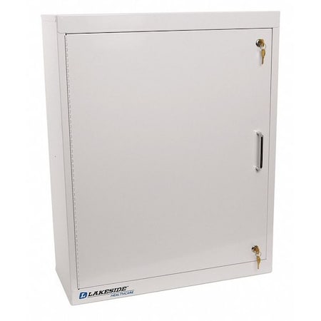Narcotics Cabinet, (3) Shelves, (1) Door, Double Lock - Beige MPN:LNC-5