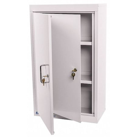 Narcotics Cabinet, (2) Shelves, Double Door, Double Lock - Beige MPN:LNC-6D