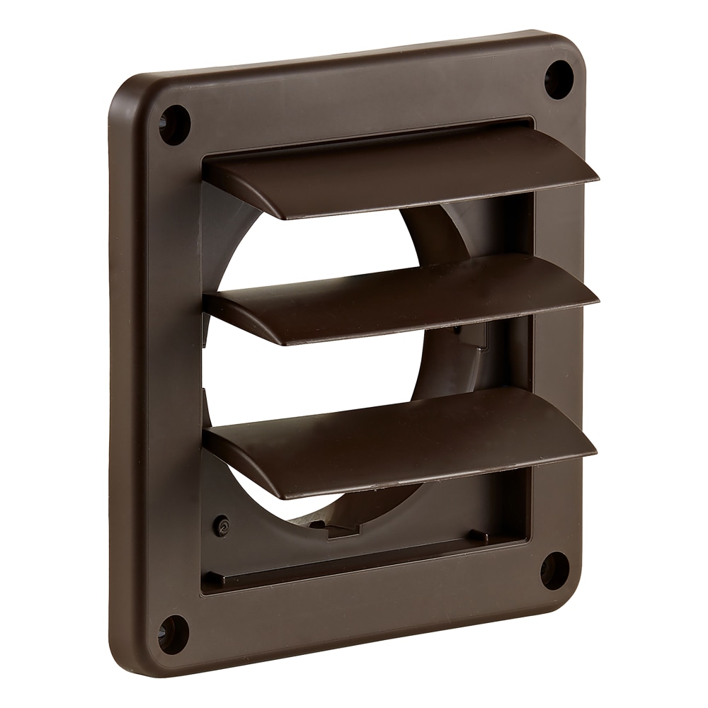 Lambro Wall Exhaust Dryer Vent with 3 Louvers, Brown, 1423B MPN:1423B