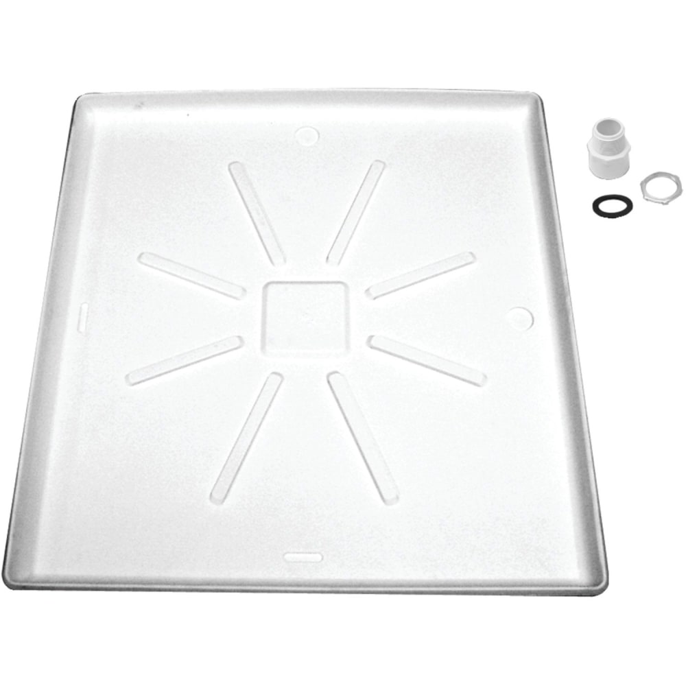 Lambro Oversized Washing Machine Tray, White, 1781 MPN:1781