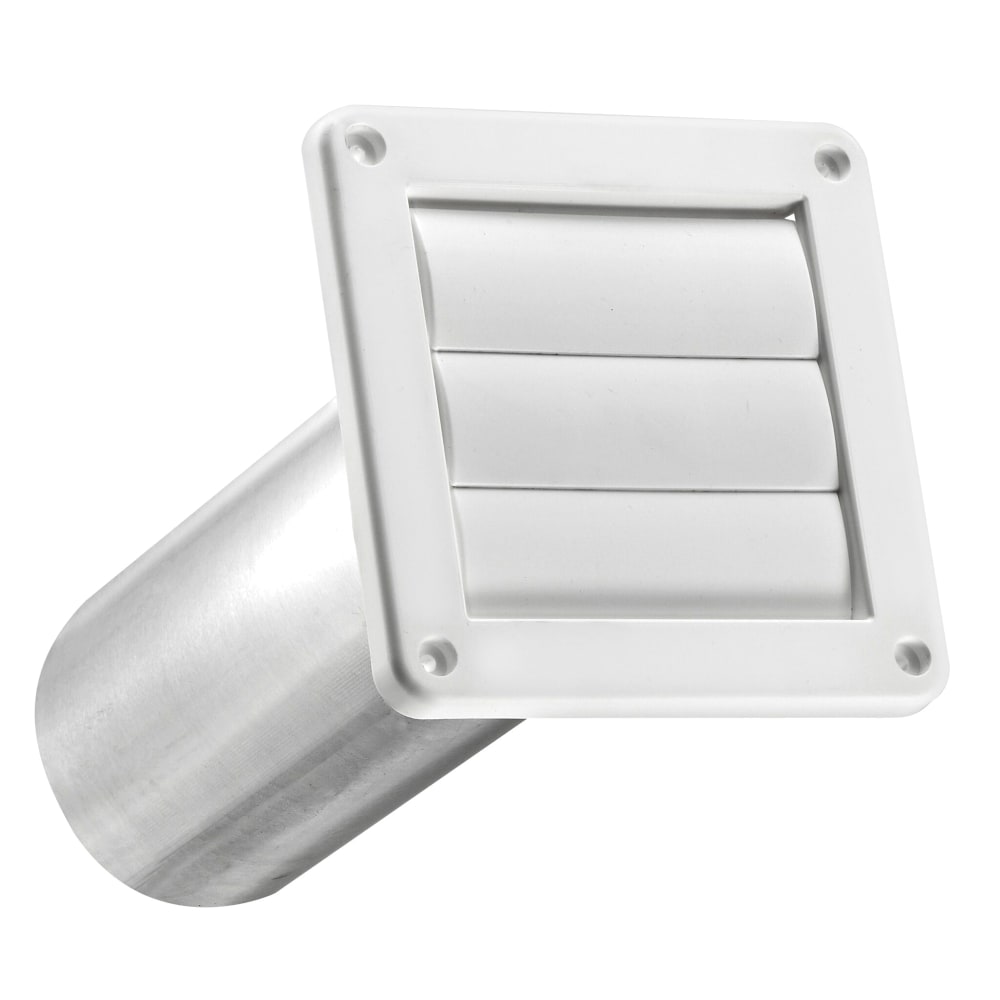 Lambro 4in Plastic Louvered Vent For 4in Exhaust Applications, White, LAO267W MPN:267W