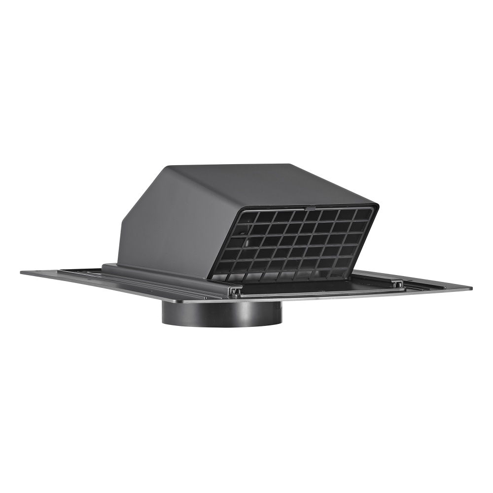 Lambro 4-In. ABS Plastic Roof Exhaust Vent with Damper and Removable Screen, Black, 3540 MPN:3540
