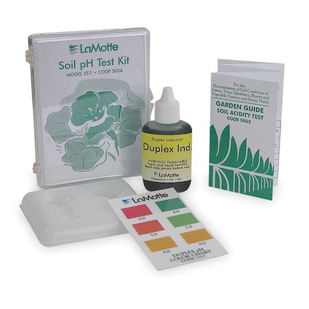 Soil pH Test Kit, pH Range 4.0 to 8.0 MPN:5024