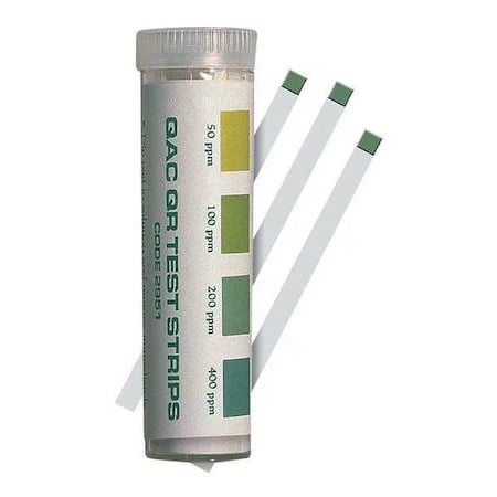 Test Strips, QAC, 50 to 400 PPM, PK100 MPN:2951