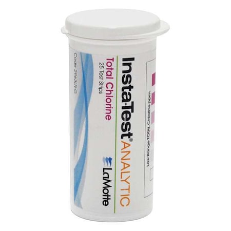 Test Strip, Chlorine, 0 to 10 PPM, PK25 MPN:2963LR-G