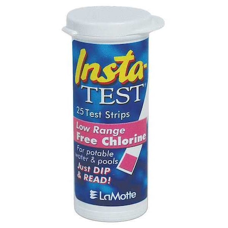 Test Strip, Free Chlorine, 0to10 PPM, PK25 MPN:2964-G