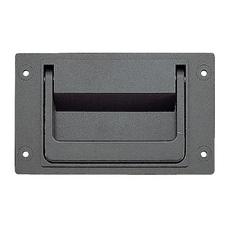 Rec. Fold Pull Handle, Zinc Plated, zinc plated, Unthr. Holes MPN:PT-148