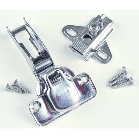 Spring Hinge, Stainless Steel, Half Surface Mounting, 1 1/2 in Leaf W x 2 1/8 in Leaf H, polished MPN:304B-C46/9