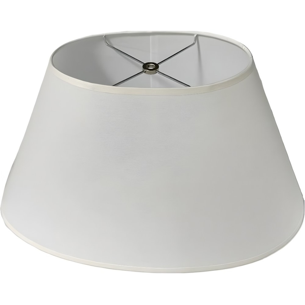 Lampshades Inc. Linen Oval Lamp Shades, 7in x 9in x 12in, White, Set Of 6 Shades MPN:OVAL799129W