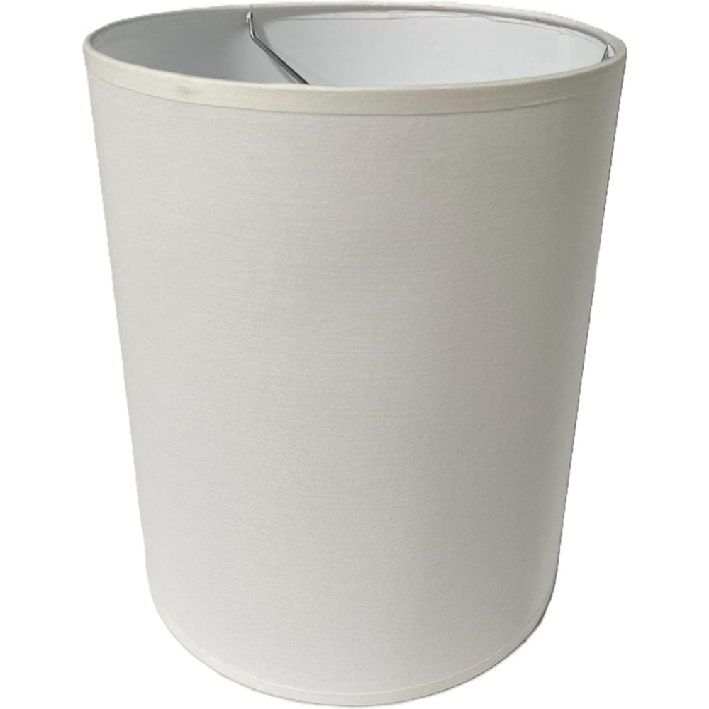 Lampshades Inc. Linen Round Lamp Shades, 11in x 11in x 7in, White, Set Of 12 Shades MPN:ROU11117W