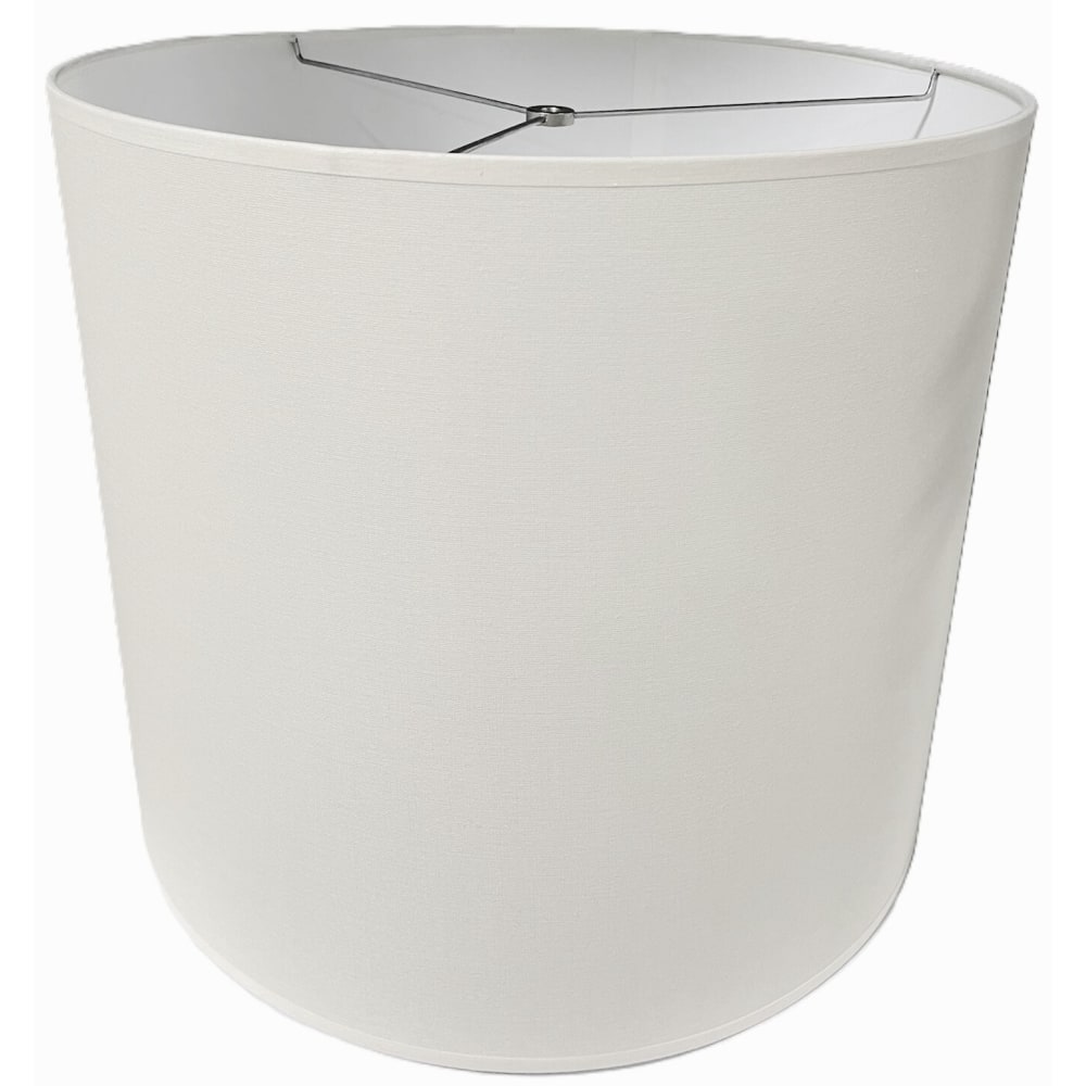 Lampshades Inc. Linen Round Lamp Shades, 12in x 12in x 10in, White, Set Of 3 Shades MPN:ROU121210W