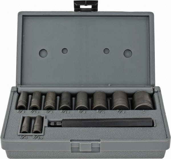 Hollow Punch Set: 11 Pc, 0.25 to 1