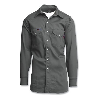 7OZ Fr Gray Western Snapshirt MPN:IGR7WS LAR-REG