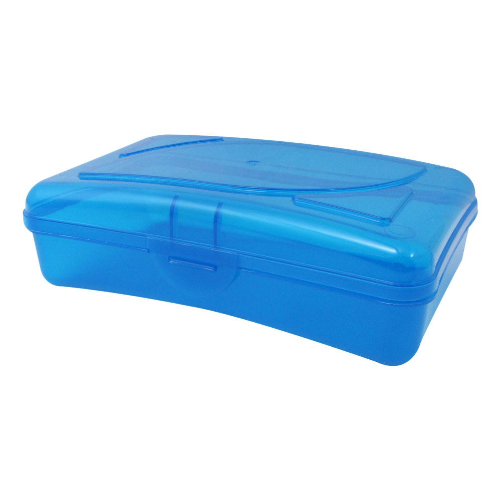 Cra-Z-Art Plastic School Box, 2-3/16inH x 5-3/16inW x 8inD, Assorted Colors (Min Order Qty 49) MPN:11411-6