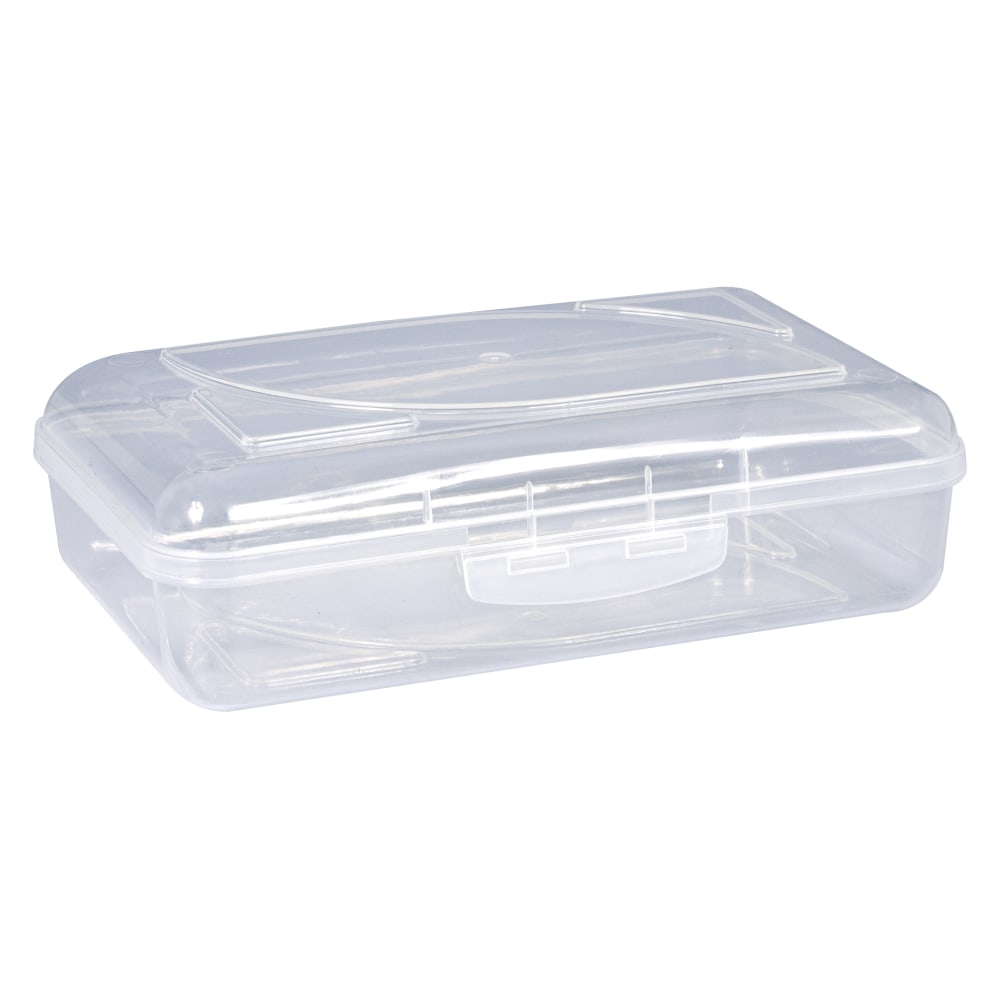 Cra-Z-Art Plastic School Box, 2-3/16inH x 5-3/16inW x 8inD, Clear (Min Order Qty 44) MPN:11445