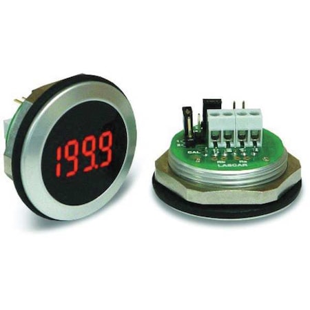 LED Voltmeter, Waterproof, 3-1/2In., 200mV MPN:EM32-1B-LED