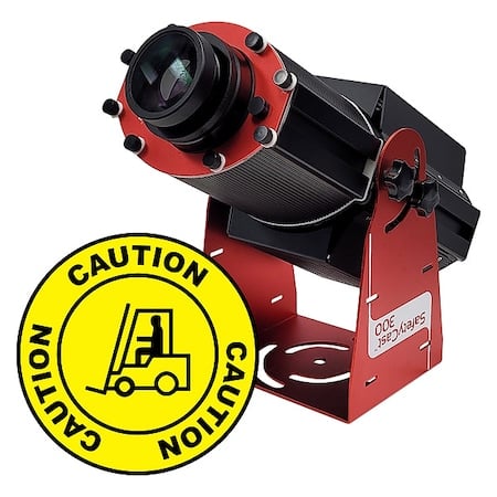 Fixed Image Projector, Forklift Caution, 9 in W, 34 in H, Wall/Ceiling MPN:HSV3F056X