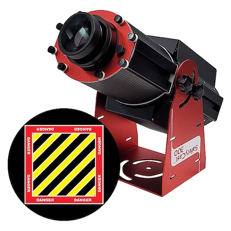Fixed Image Projector, Hazard Zone - 8 Danger, 9 in W, 34 in H, Wall/Ceiling MPN:HSV3F057X