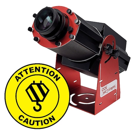 Fixed Image Projector, Crane Attention / Caution, 9 in W, 34 in H, Wall/Ceiling MPN:HSV3F103X