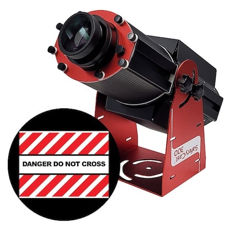 Fixed Image Projector, Danger Do Not Cross, 9 in W, 34 in H, Wall/Ceiling MPN:HSV3F125X
