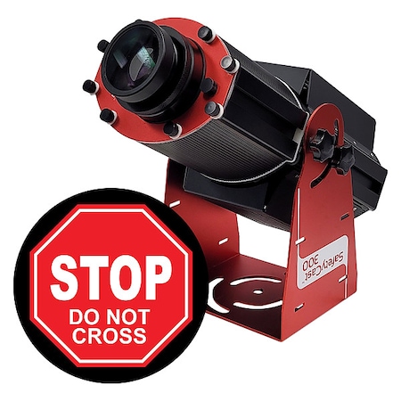 Fixed Image Projector, Stop Do Not Cross, 9 in W, 34 in H, Wall/Ceiling MPN:HSV3F128X
