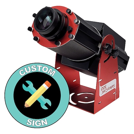Fixed Image Projector, Custom Sign, 9 in W, 34 in H, Wall/Ceiling MPN:HSV3FCUSX