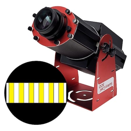 Fixed Image Projector, White & Yellow Zebra Cross, 9 in W, 34 in H, Wall/Ceiling MPN:HSV3H061X