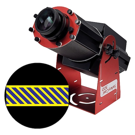 Fixed Image Projector, Yellow & Blue Hashed Path with Yellow Border, 9 in W, 34 in H, Wall/Ceiling MPN:HSV3H135X
