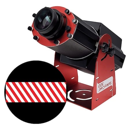Fixed Image Projector, Red & White Hashed Path, 9 in W, 34 in H, Wall/Ceiling MPN:HSV3H136X