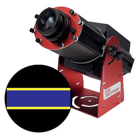 Fixed Image Projector, Blue Path with Yellow Border, 9 in W, 34 in H, Wall/Ceiling MPN:HSV3H138X